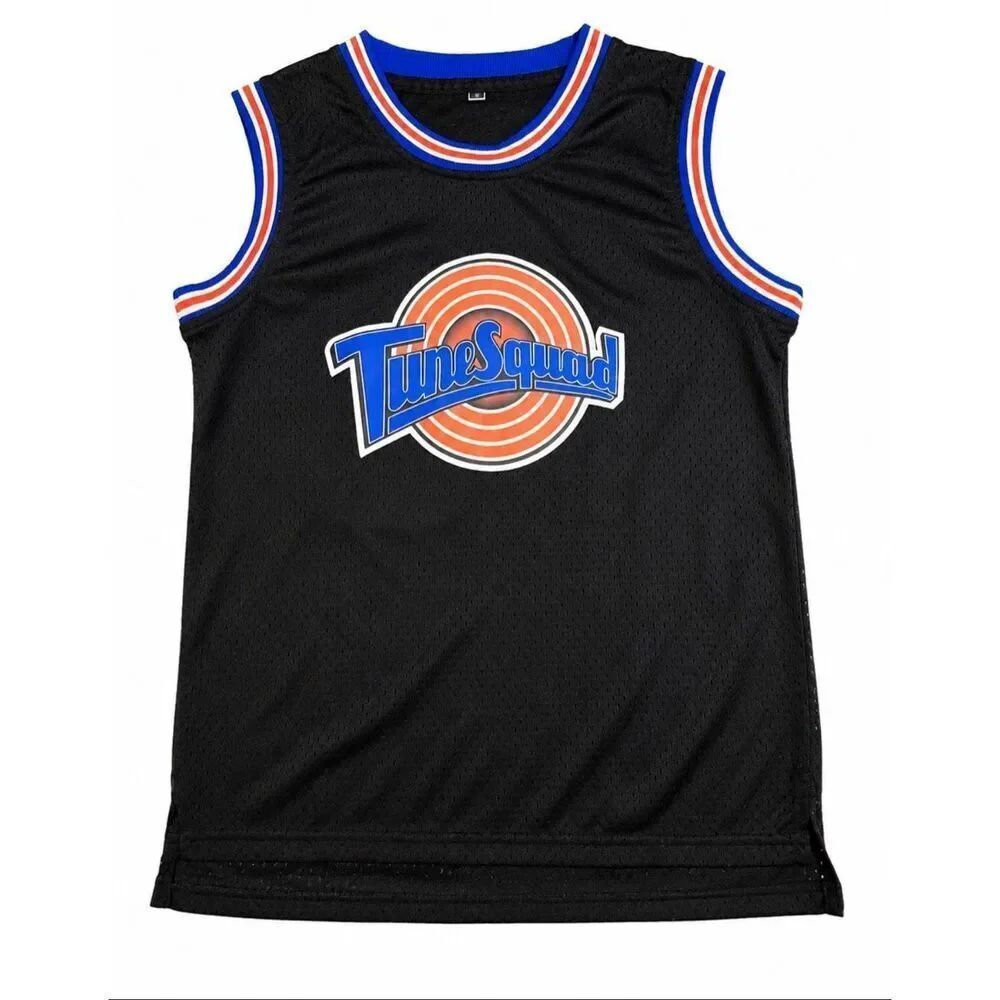 Space Jam Tune Squad Kids Basketball Jersey Tank Black LeBron James adult S